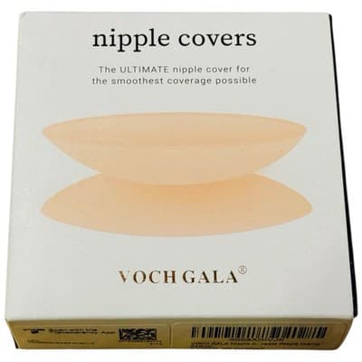 Ultra Thin Nipple Covers Adhesive Seamless Silicone 1 Pair Invisible Voch Gala - Image 1