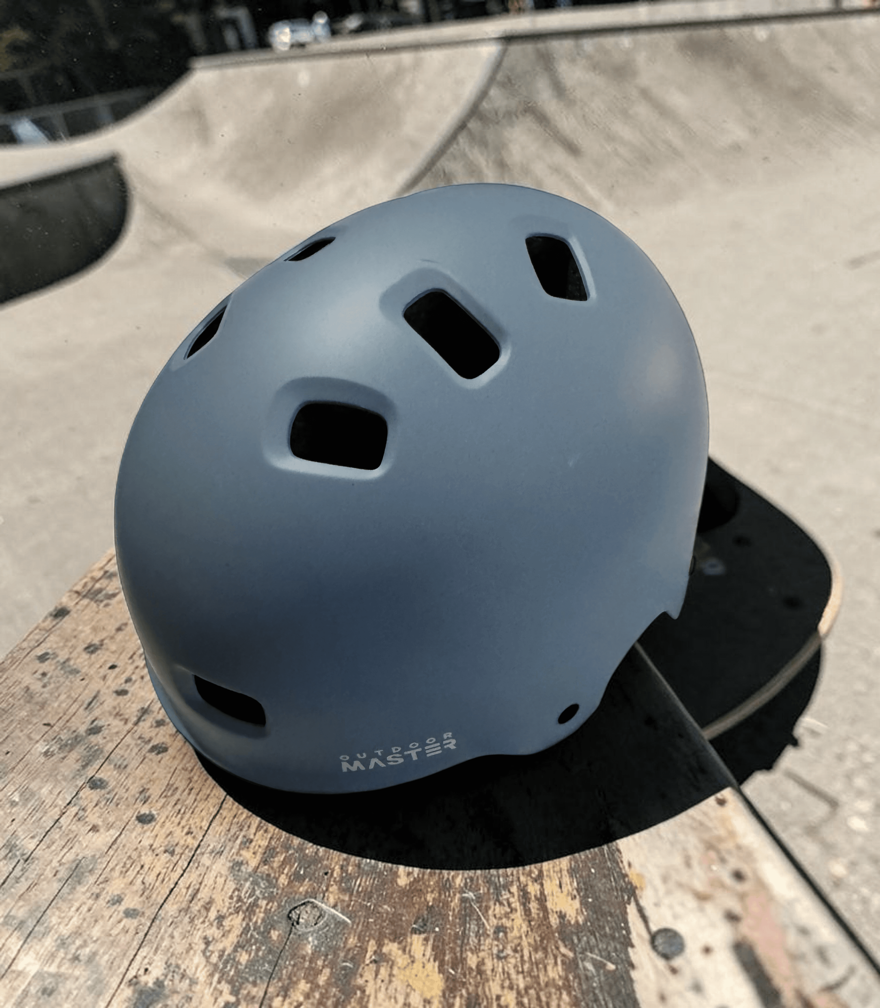 Blue Skate Helmet with Ventilation - Image 1