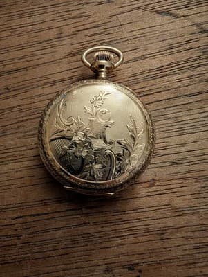 Antique Willemin Watch Case Company Solid 14K Gold Case 7 Jewel U.S. Assay - Image 1