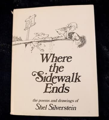 Where The Sidewalk Ends Shel Silverstein 1974 Hardcover Book W/ Dust Jacket Rare - Image 1