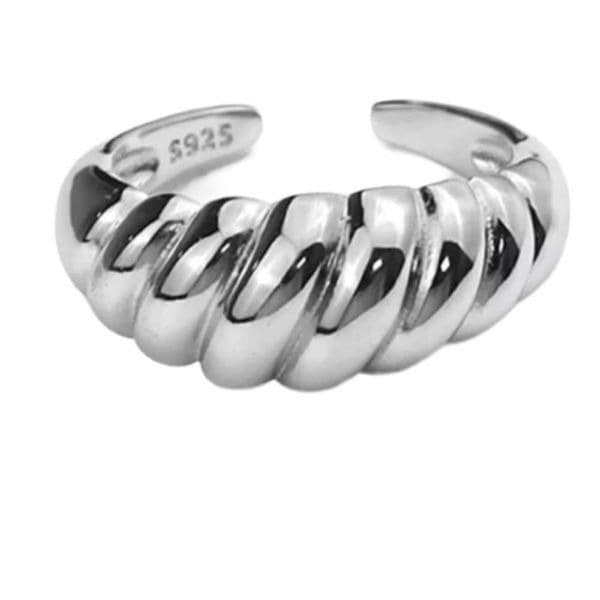 The Sublime Swirl ring in 925 silver adjustable - Image 1