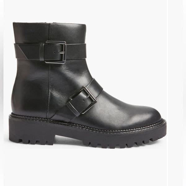 Nordstrom Black Macombs Water Resistant Moto Boot sz 6.5 - Image 1