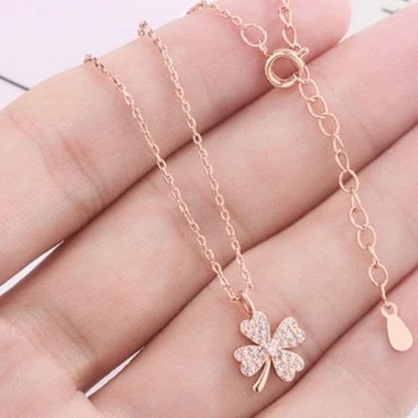 The Lucky Charm Pendant necklace in 18k rose gold over silver - Image 1