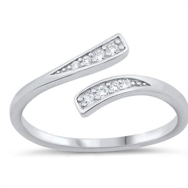 The Tibetan Bypass Ring adjustable in. Silver and gemstones - Image 1