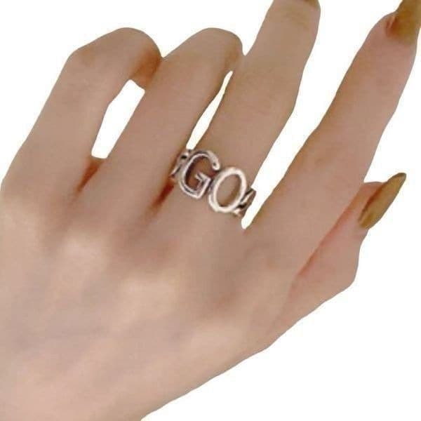 The GO For It Ring in silver 925 - Image 1