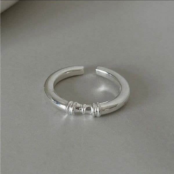 The Thin Beauty Ring adjustable in 925 silver - Image 1