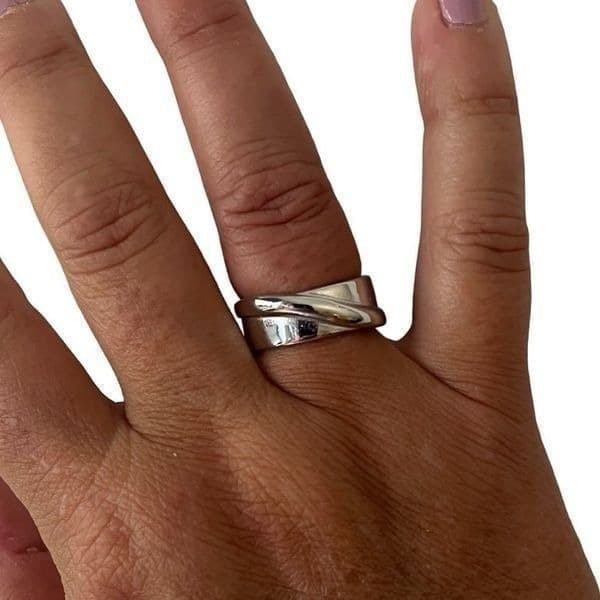 The Energy Band Ring in 925 silver adjustable - Image 1
