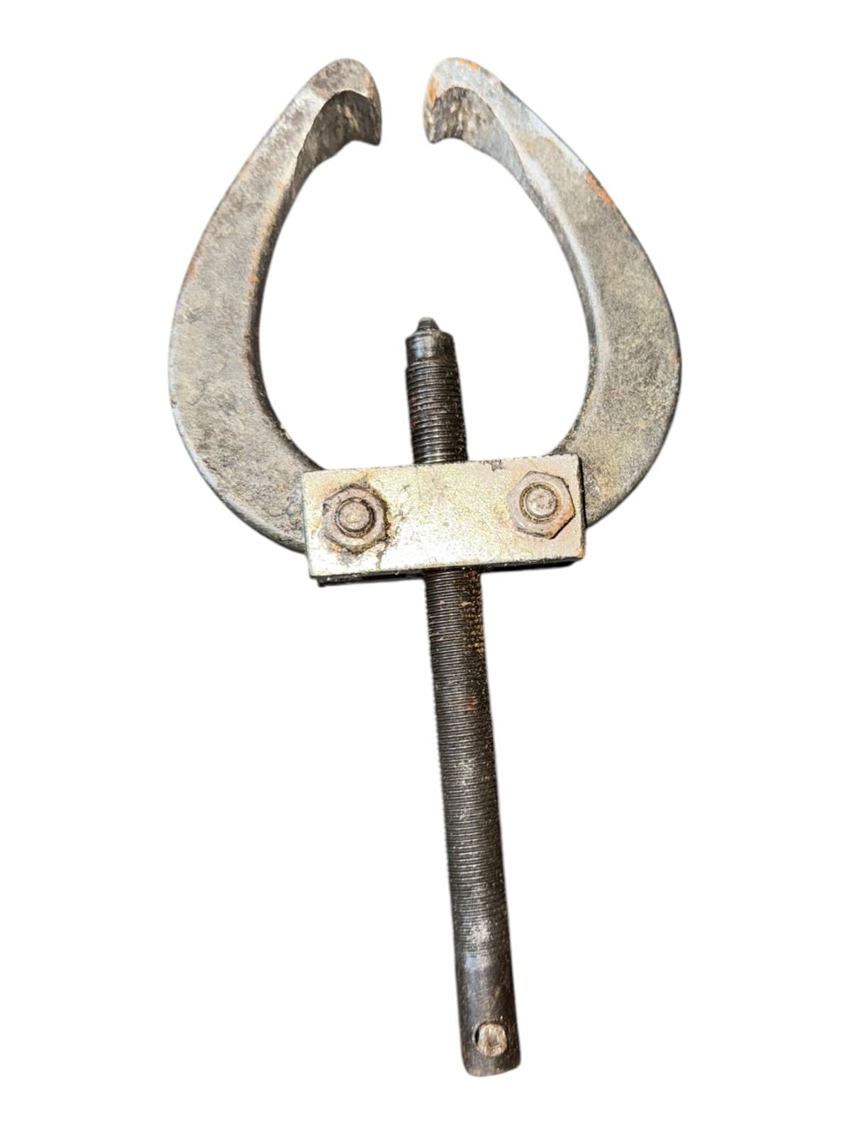 Vintage Pitman Arm Puller Tool Steel Automotive Steering Service Tool - Image 1