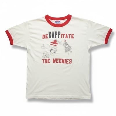 Vintage 80s Stanford Big Game Ringer T-Shirt “De Kappitate The Weenies” vs Cal - Image 1