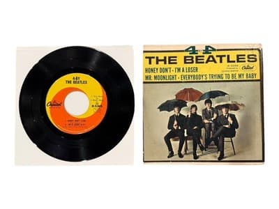 The Beatles 4 By The Beatles Capitol R-5365 1965 EP Vinyl Record & Sleeve - Image 1