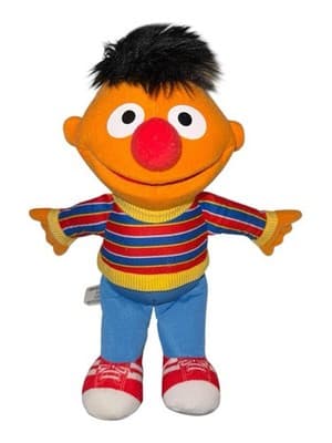 Sesame Street Ernie 12” Plush Doll Hasbro 2013 Stuffed Toy w/ Tags - Image 1