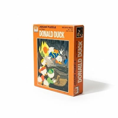 Vintage 1969 Whitman Disney Donald Duck 100 Pc Puzzle #4649 Complete in Box - Image 1