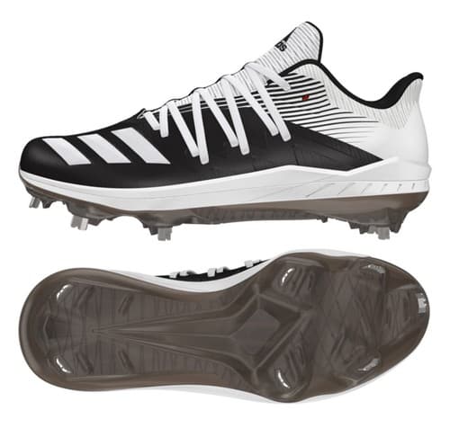 Adidas Afterburner 6 Low Baseball Cleats Black White DB3433 SIZE 13 - Image 1