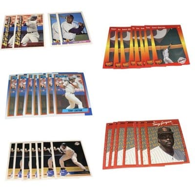 Tony Gwynn 33 Card Lot Topps Donruss MVP Triple Padres HOF - Image 1