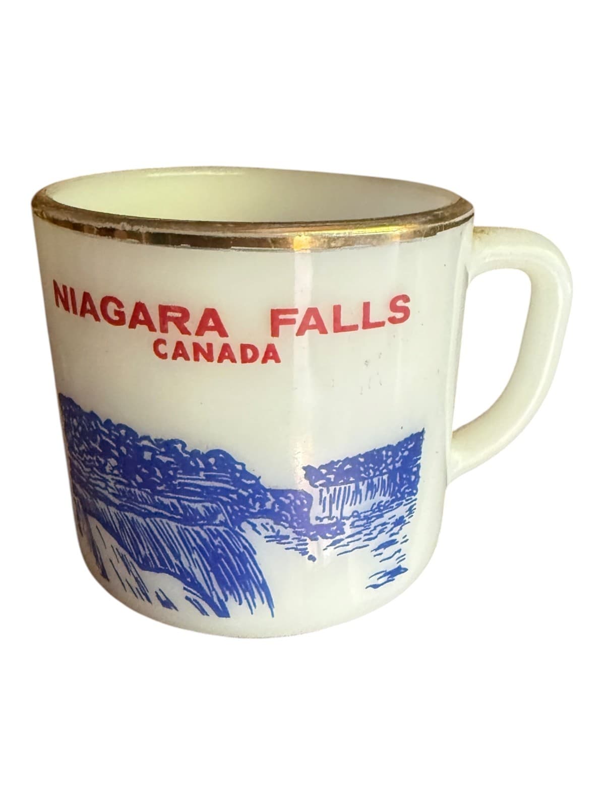Vintage Niagara Falls Canada Coffee Tea Mug Souvenir White Heat Proof - Image 1