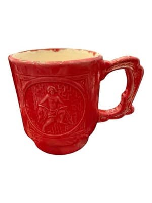 1976 Handmade Pottery Aquarius Zodiac Mug Signed “Debb” Studio Art - Image 1