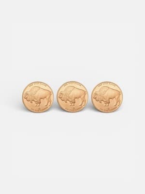(3) 1 oz .999 Fine Copper Buffalo Round – Native American Liberty Coins BU - Image 1