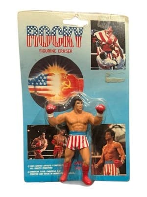 Rocky Figurine Eraser 1985 Winston Toys Sealed Vintage - Image 1
