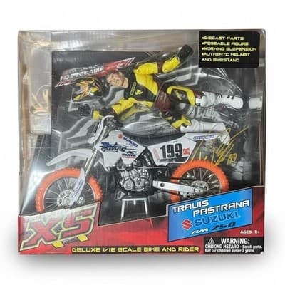 Autographed MXS Collector Series Travis Pastrana Suzuki RM 250 - Image 1