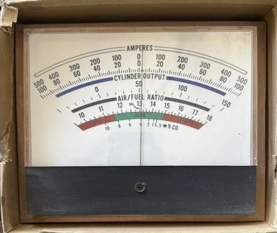 Air/Fuel Ratio Cylinder Output Meter NOS Ideal Precision Meter Co - Image 1