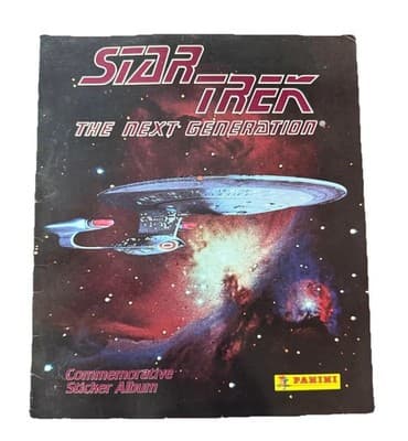 1993 Panini Star Trek The Next Generation Commemorative Sticker Album Complete - Image 1