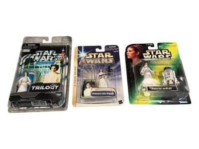 Princess Leia Figure Lot Star Wars – Trilogy Collection ANH Leia R2-D2 Set - Image 1