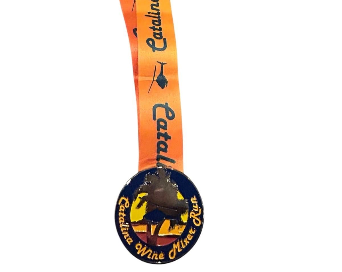Catalina Wine Mixer Run Medal w/ Ribbon New Stepbrothers Movie Exclusive - Image 1