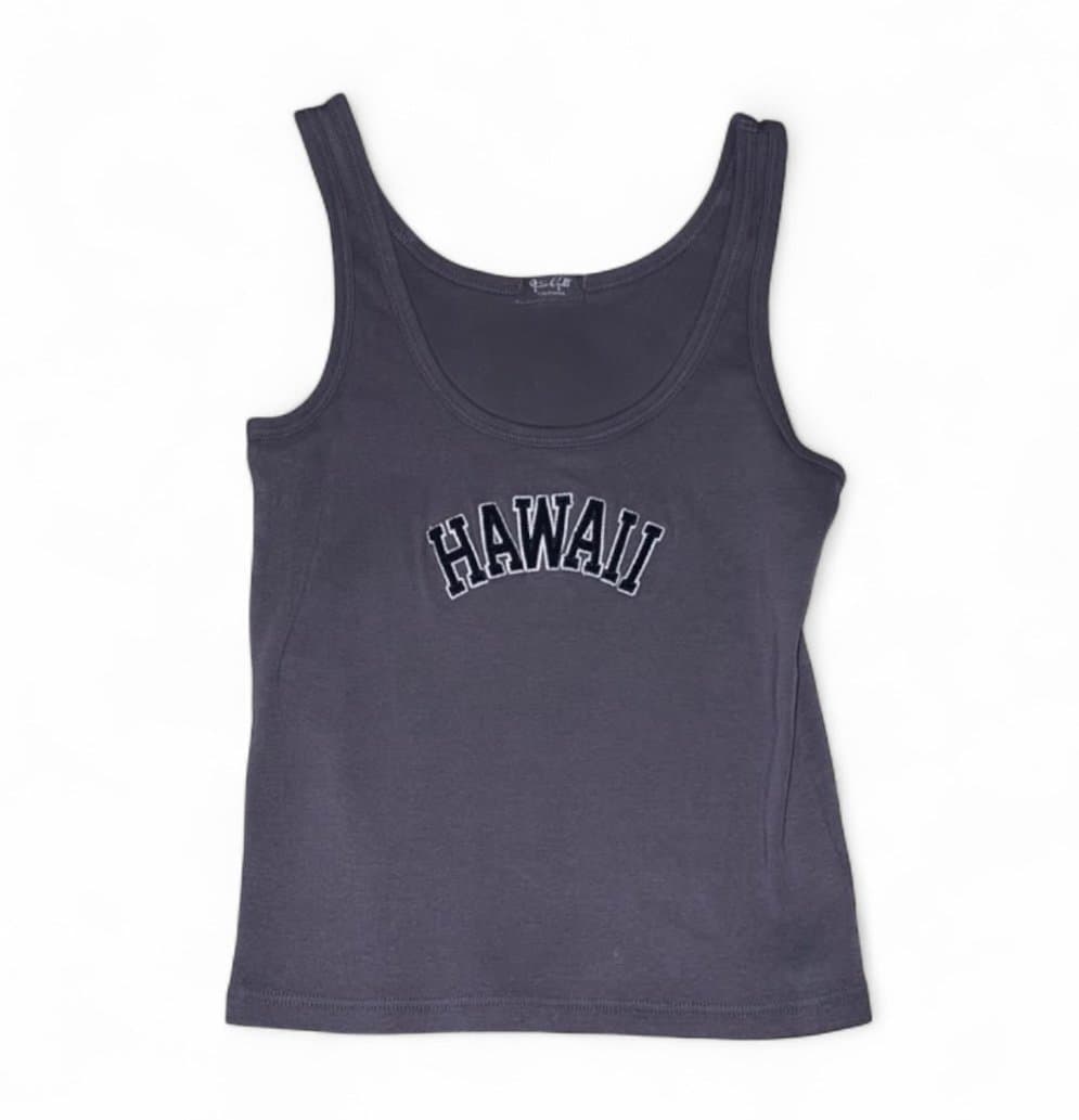 Brandi Melville Ribbed Crop “Hawaii” Tank One Size - Image 1