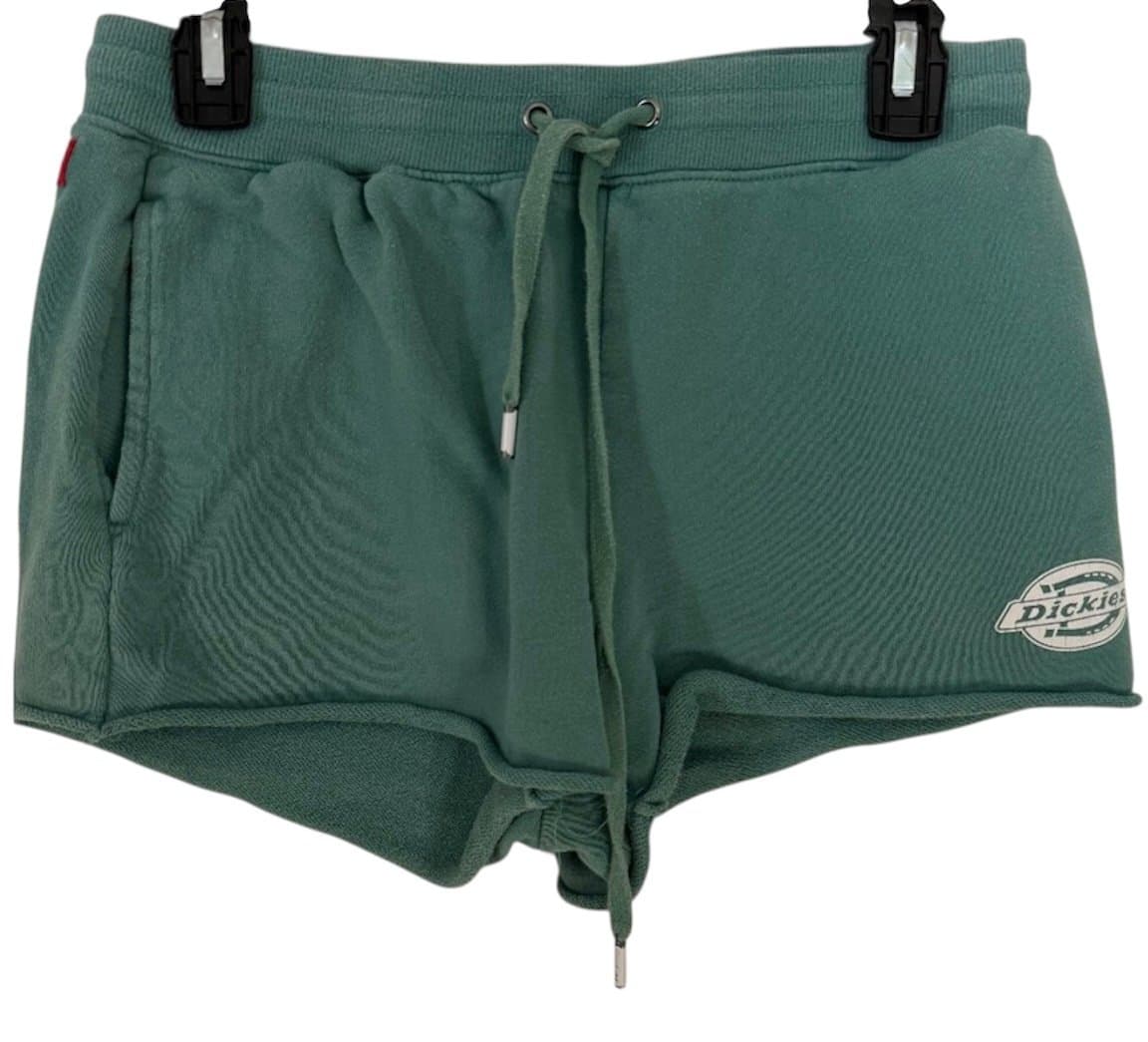 Dickies Junior’s Sweat Shorts in Green Size Medium - Image 1