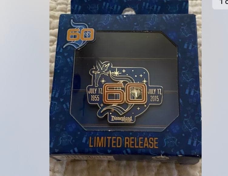 Disney Official Enamel Pin - 60th Anniversary - Limited Edition