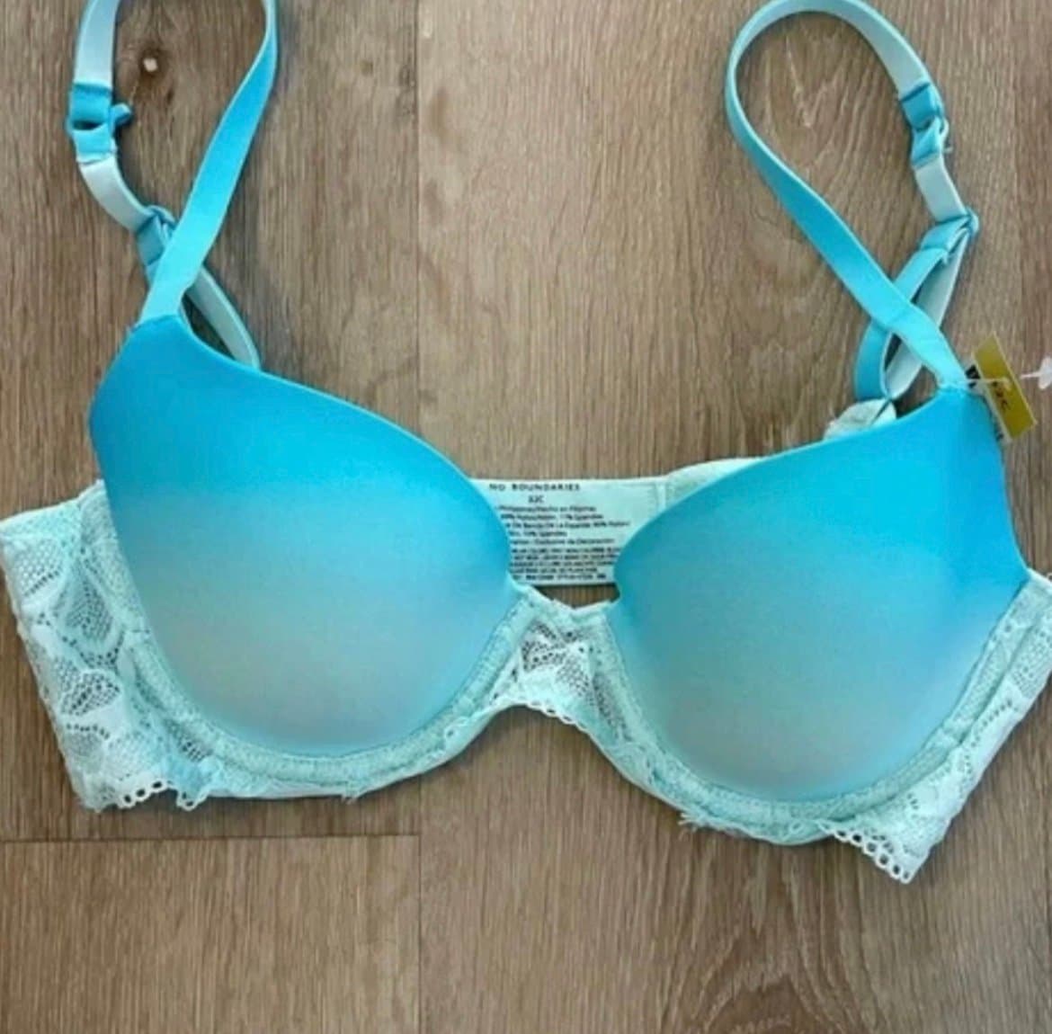 New No Boundries Blue Ombre Wire Free Bra - Image 1