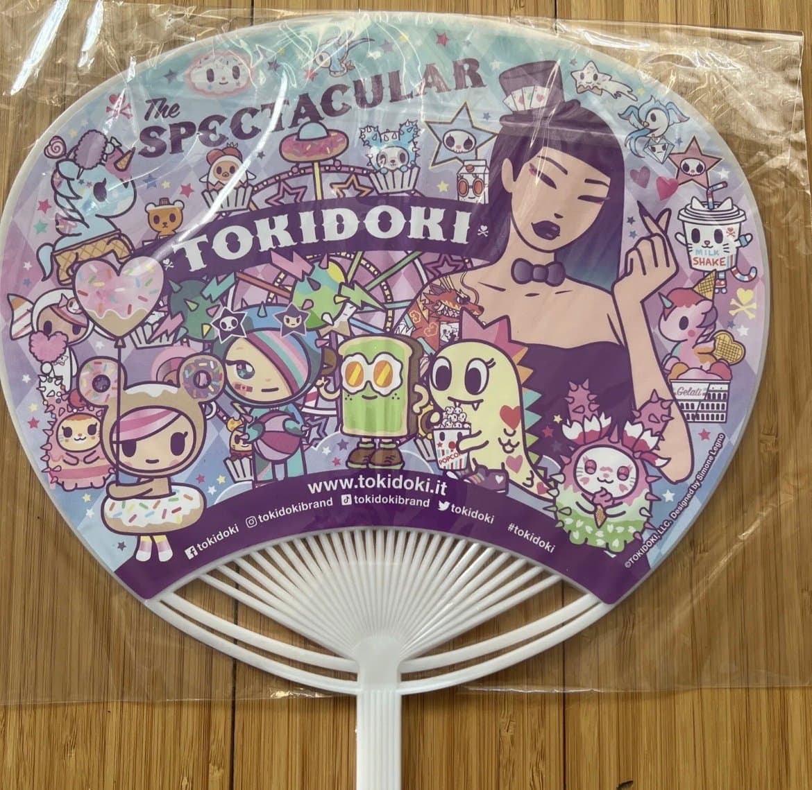 SDCC 2023 Tokidoki Uchiwa Plastic Hand Fan Comic Con Exclusive | Brand New