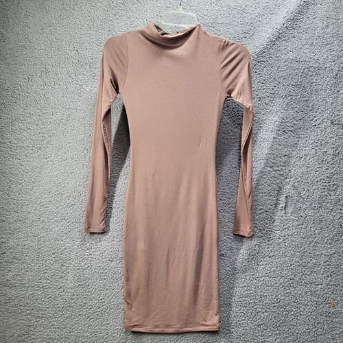 Naked Wardrobe Womens Midi Dress Coco XS Long Sleeves Clubwear Sexy Curves Comfy