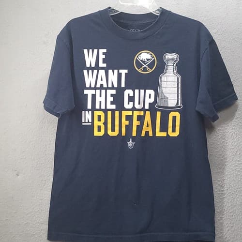 Buffalo Sabres Old Time Hockey NHL Mens Tee Shirt M Cotton Stanley Cup Playoffs