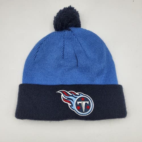 Tennessee Titan Boys Hat Cap Blue Infant Knit Logo Pom Pom Embroidered
