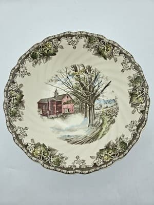 Johnson Brothers Friendly Village Bowl The Ice House 8" Vintage Iconic EUC