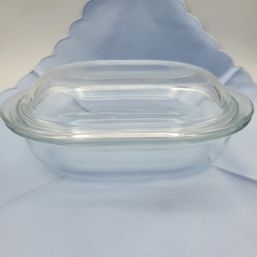 Vintage Pyrex Refrigerator Dish 602-B Oval 602-C Lid & Grab Go 600-C