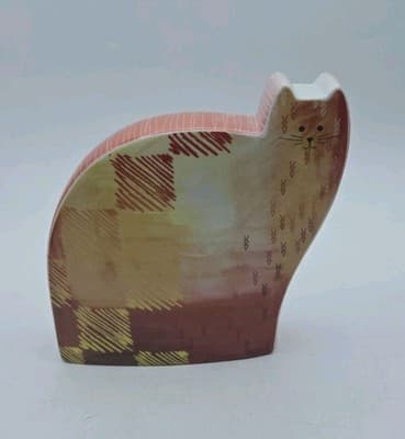 Royal Worcester Cat Flat Mates Oscar Tabby Swirls Unique Cat Lover Vintage 2006
