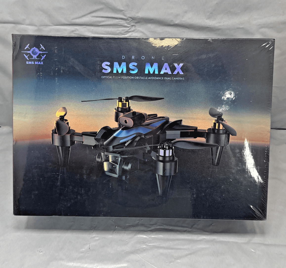 SMS MAX Drone 4K Dual Camera Obstacle Avoidance Brushless Motor w/ Screen Remote - Image 1