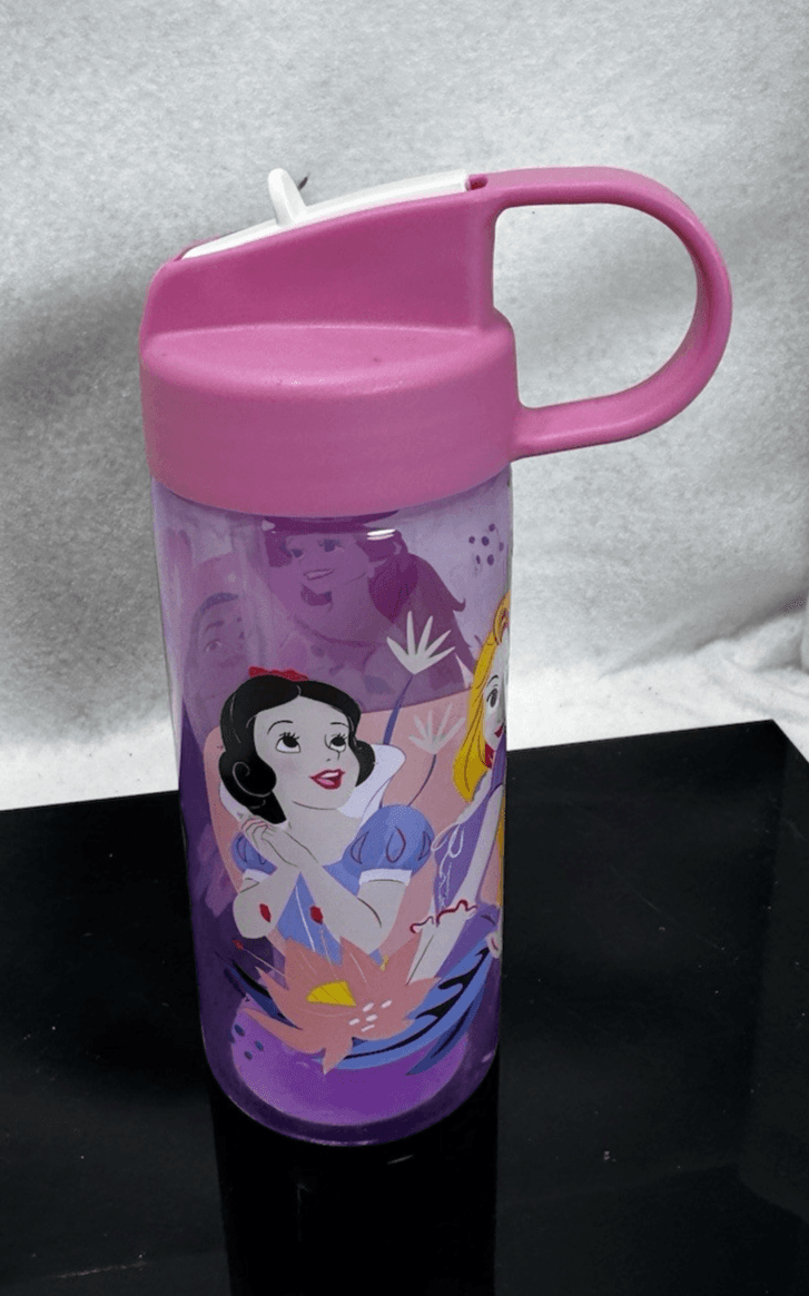Disney Princess Kids Water Bottle (Ariel, Rapunzel, Snow White) - Image 1