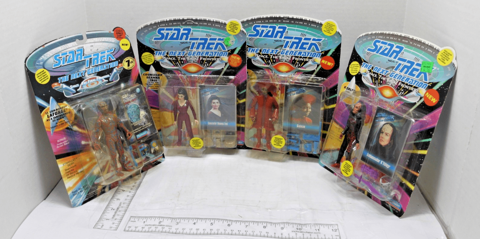 Star Trek The Next Generation & 3 Others Action Figures Lot of 4 - Image 1