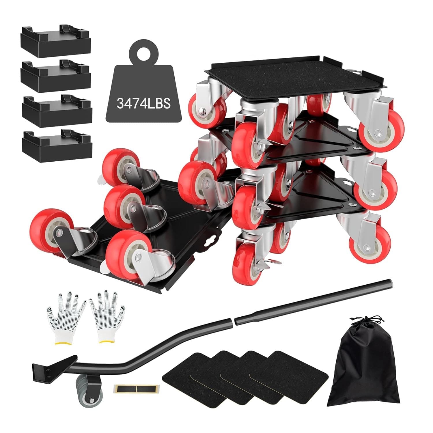 Furniture Lifter Movers Tool Set, 360° Rotation Furniture Dolly Heavy Duty, Furn - Image 1