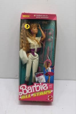 Barbie and the All Stars Midge Softball Star Doll Mattel 1989 #9360 NEW - Image 1