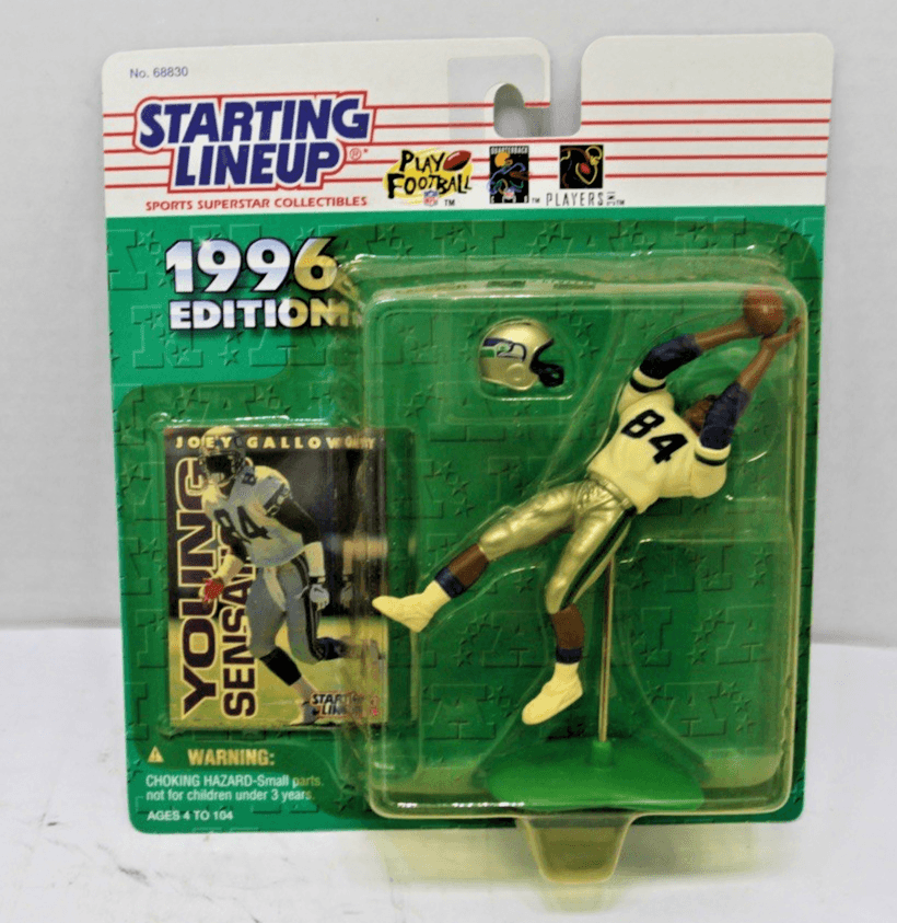 JOEY GALLOWAY Seattle Seahawks NFL 1996 Kenner Starting Lineup Football Figure - Image 1