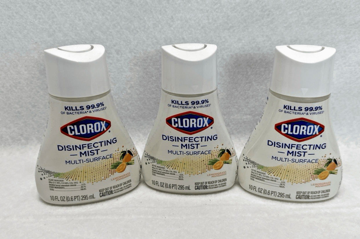3PK 10 Fl Clorox Disinfecting Mist, Lemongrass Mandarin, Disinfecting $3 SHIP - Image 1
