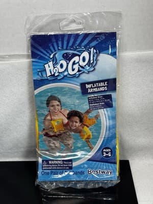 Bestway H20 Go Inflatable Swim Armbands Floaties Pineapple Ages 3-6 New in Pack - Image 1