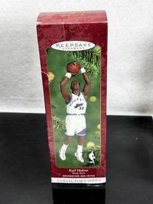 VINTAGE HALLMARK KEEPSAKE KARL MALONE CHRISTMAS ORNAMENT - Image 1
