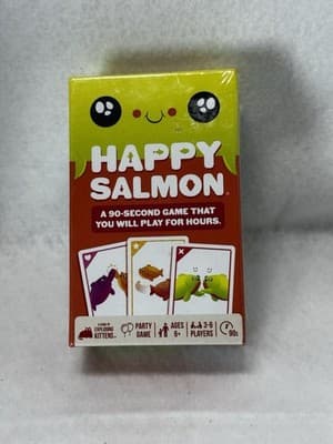Happy Salmon 90-Second Game By Exploding Kittens - New - Image 1