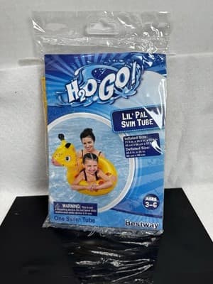 Bestway H2O GO Lil’ Pal Giraffe Swim Tube Age 3–6 Pool Float Ring NEW Inflatable - Image 1