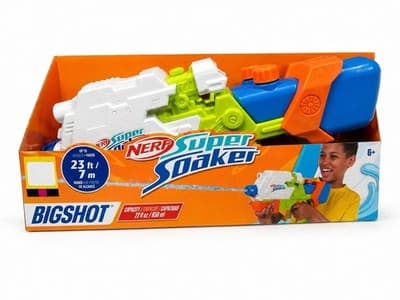 2pk NERF Super Soaker BIGSHOT High-Capacity Outdoor Water Blaster 7m/23ft - Image 1